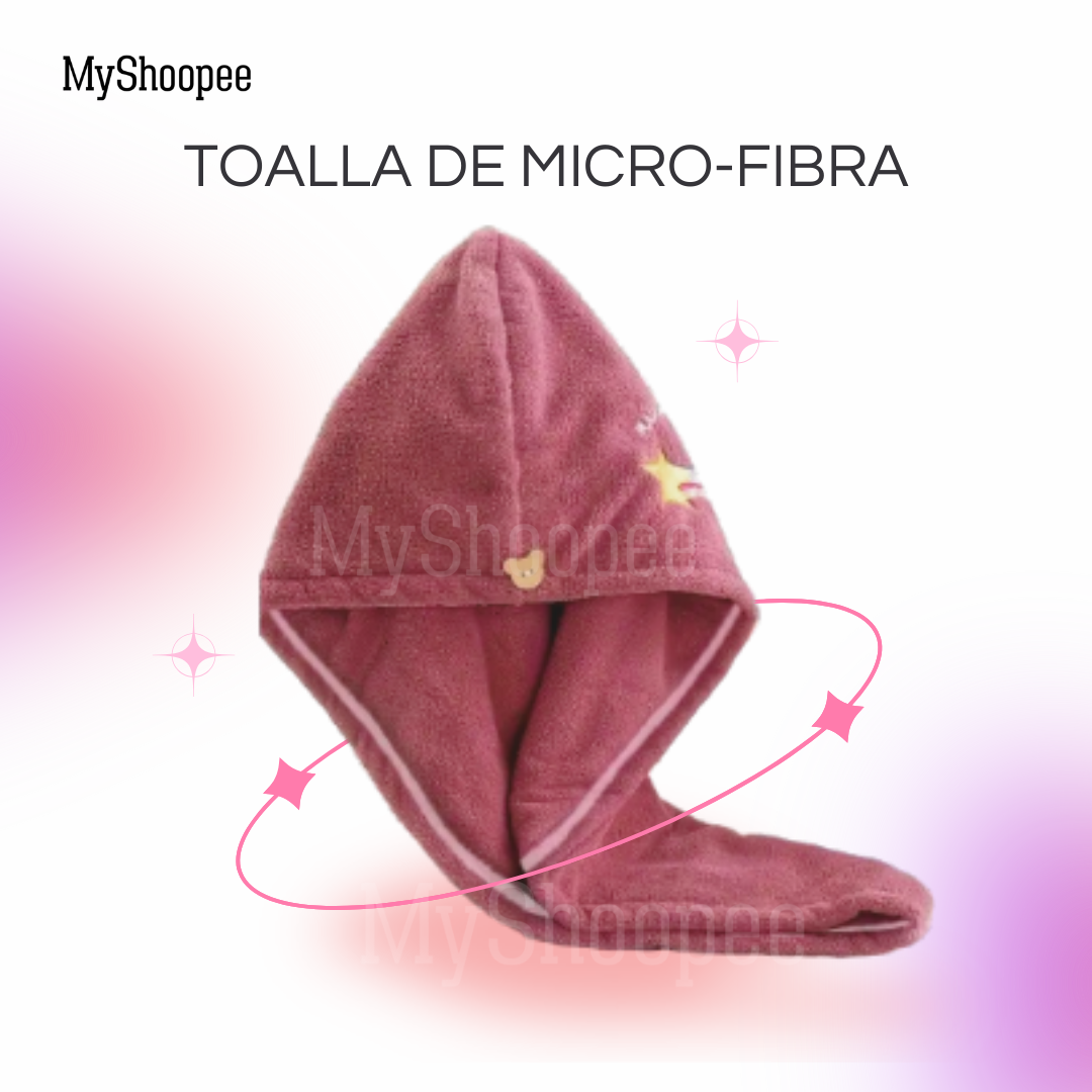 TOALLA DE MICROFIBRA PARA EL CABELLO